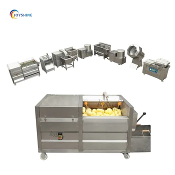 100Kg H Industrial Machinery French Fries Making Machine Production Line