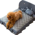 Pets Pet Pets Bed Private Labelrectangle Dog Star Print Flannel Cat Fashion Comfortable Round Pet