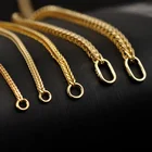 Gold Gold Italian Chain Necklace 18K Italian Gold Chain Men Necklace Wholesale Gold Filled Jewelry