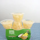 Pear 4oz 113g Hot Sale Fresh Diced Pear In Light Syrup In Fruit Cup