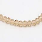 Beads Rondelle 6x8mm Glass Beads Champagne Faceted Rondelle Beads For DIY Jewelry Making