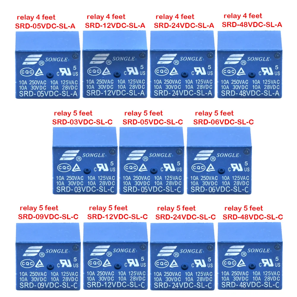 Relays Srd03vdcslc Srd05vdcslc Srd06vdcslc Srd12vdcslc 3v