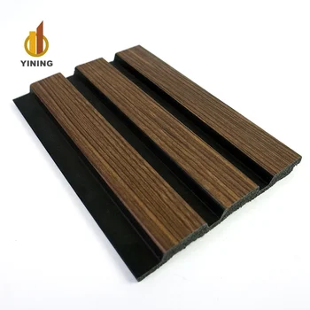 YINING factory direct supply fluted PS wall panels 3d wall art decor modern luxury home decoration slatted grille wallboards