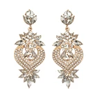 Fashion Earring Women Earrings Luxury Flower Big Dangle Fashion Trendy Large Rhinestone Earring For Women