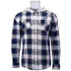 Hoodie Shirt Men Mencasual Men's Hoodie Shirt 100% Cotton Long Sleeve Check Flannel Casual Hoodie Shirt For Men
