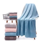 Cotton Bath Towels Hot Sale 100% Cotton Plain Yarn Count Hotel Color Bath Towels Or Custom Towels Logo