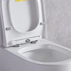 Modern Ceramic Home Hotel Sanitary Ware 1 Piece Pedestal Bathroom Commode Toilet