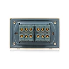 Switch Switches 2 Way Switch Electric Wall Switch Socket PC Gold Panel 4 Gang 1 Way Or 2 Way Customized Switches