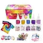 Tie Dye Paint Custom Logo 32 Colors Non-toxic 1 Step Tie-dye Kit Party Tie Dye Paint Set For Kids Tie Dye Kit