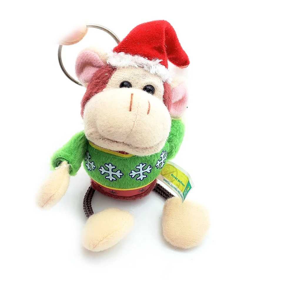 christmas monkey stuffed animal