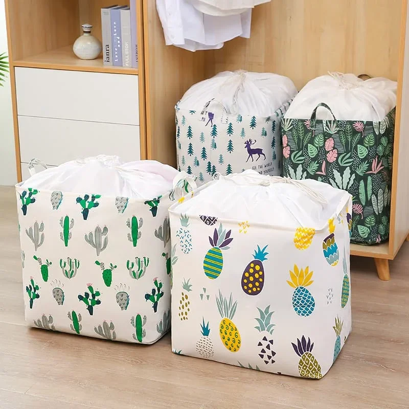 Eco-Friendly Multifunction Foldable Clothes Storage Organizer with Handle Quilt and Wardrobe Storage Bag