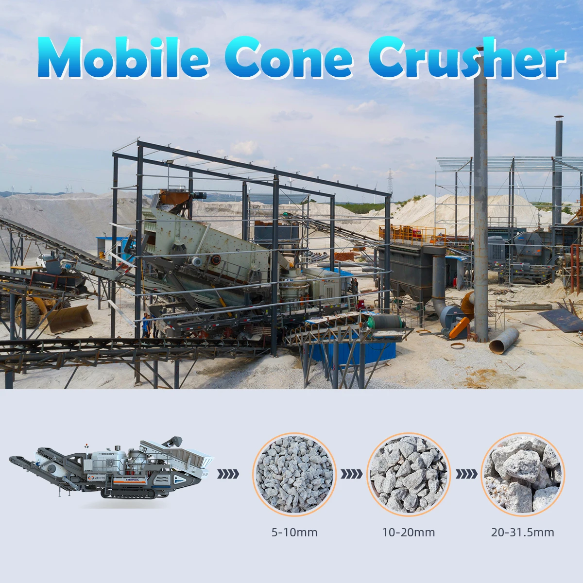 mobile compact concrete crusher