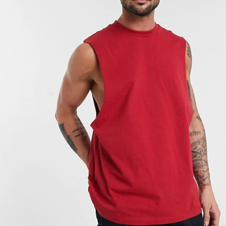 mens sleeveless t shirts 100 cotton