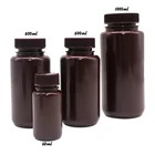 8-1000ml PP HDPE Laboratory Supplies Brown Reagent Bottle Large Mouth Reagent Bottle
