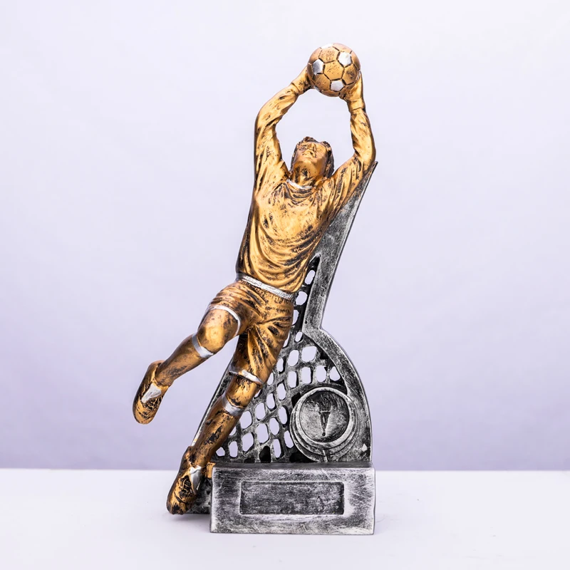 product new arrive various designs sports resin trophy basketball football award for custom logo etching-38