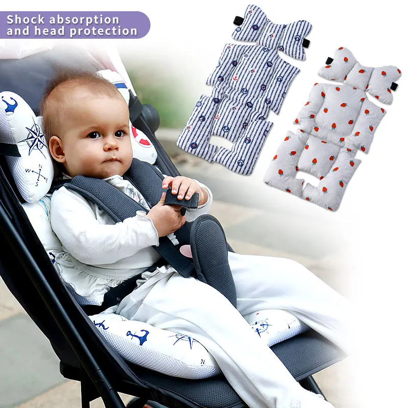 N Stroller Cushion Seat Cover Baby Diaper Pad Seat Pad Cotton Baby Stroller Mat Mattress Pram Stroller Accessories 