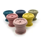 100% Food Grade Toddlers Silicone Snack Cups Baby Snack Cup With Suction Kids Portable Cups Holding Snacks