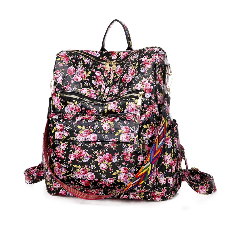 ladies floral backpack