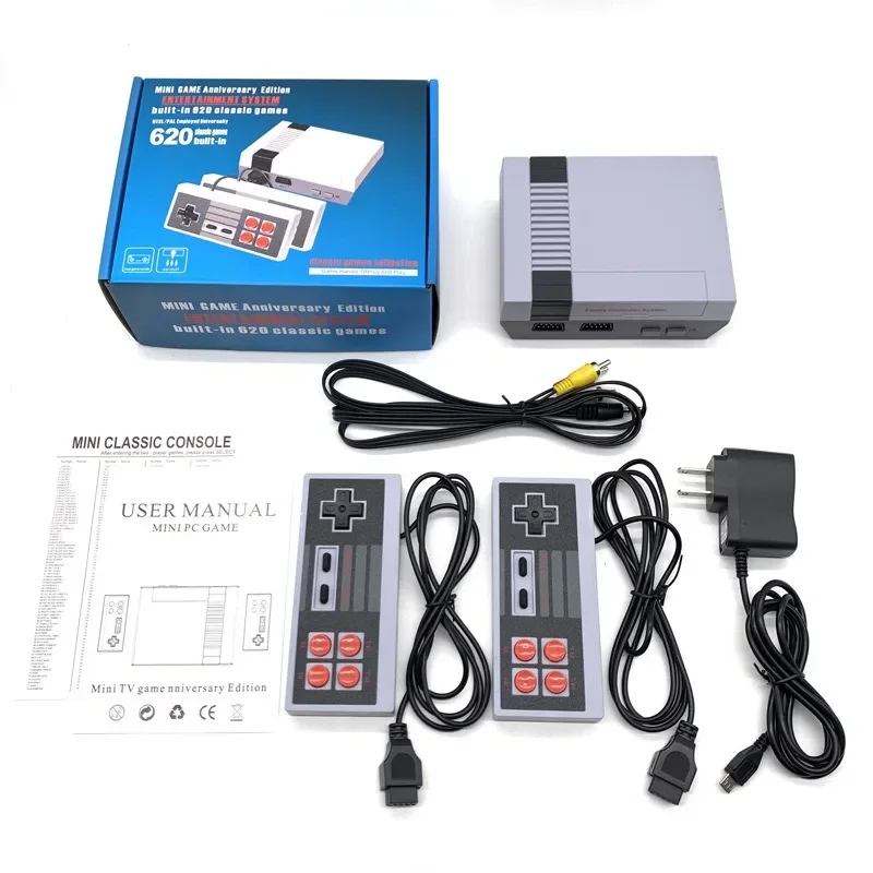 NES620 Video Game Console AV2.4G Wireless Controller 620 Games 8 Bit Nostalgic FC Game Console