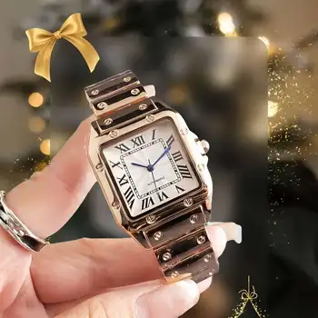 classic design stainless steel strap square dial women watch stainless steel water resistant square face women watch