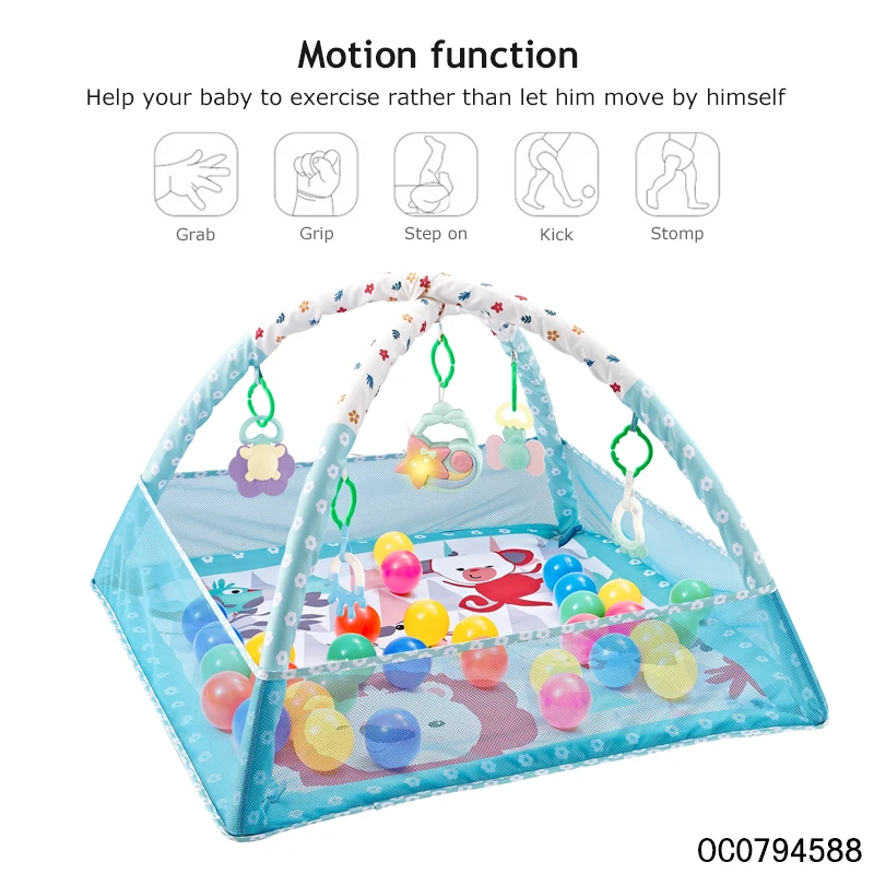 Baby playmats baby gym soft play mats ball pool with ocean balls
