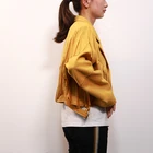 Spring Jacket Springjackets Suede Tassel Spring Yellow Lapel Jacket