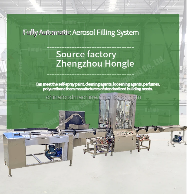 Full Automatic Aerosol Detergent Pesticides Automotive Carb Cleaner Filling Machine Production Line Maquina De Espuma En Aerosol manufacture