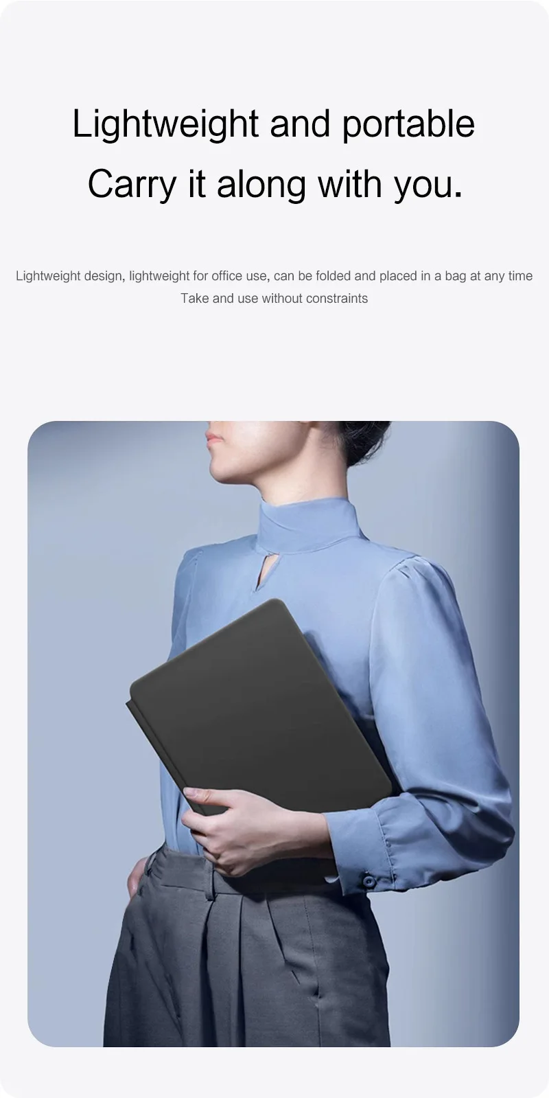 product magic keyboard case for samsung tab s9fe plus floating magnetic backlit bluetooth keyboard with smart control laudtec-4