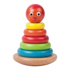 Educational Toys Educational Teawood Wooden Infant Toys Lion Tower Stackable Toys For Toddlers Accept OEM ODM