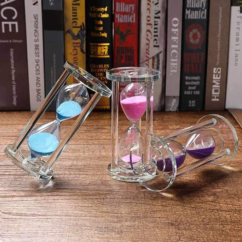 Wholesale Sand Timer 30 Minutes Crystal Glass Hourglass Timer Crystal Sand Timer