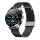 Round Watch Metal Watchband OEM Full Touch Round Screen Blood Pressure Heart Rate Ip67 Waterproof Smart Watch