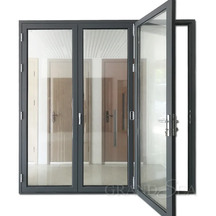 Commercial accordion veranda exterior interior aluminium bi-fold doors design