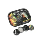 Rolling New Design Wholesale Smoking Set With Metal Rolling Tray Herb Grinder Smoking Pipes Smoking Kit