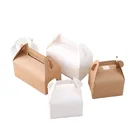 Fast Food Packaging Recycled Brown Kraft Paper Takeaway Food Box