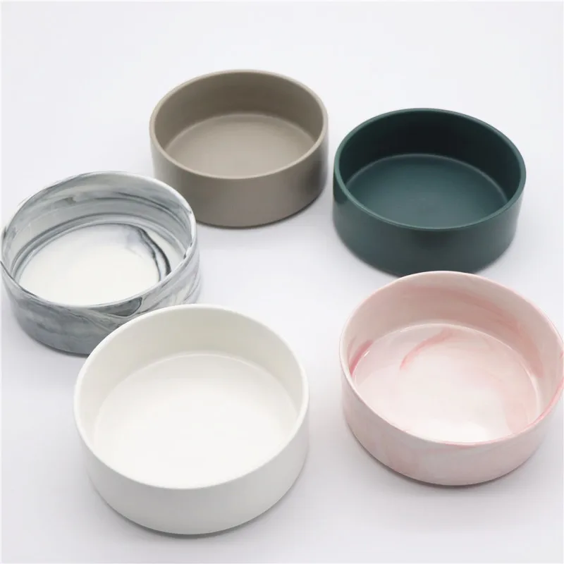 plain ceramic dog bowls