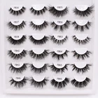 Eyelashes 2021 New Mink Lashes 3d Wholesale Vendor 15mm-20mm Dramatic Fluffy Messy Natural Mink Eyelashes