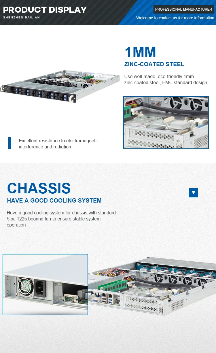 Cross Flow Fans, 1U, 10-Bay, PSU - detail 6