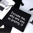 Cotton Bag Canvas Bag Cotton Zipper Bag Siicoo Custom Cotton Small Cosmetic Makeup Pencil Case Bag Canvas Zipper Pouch