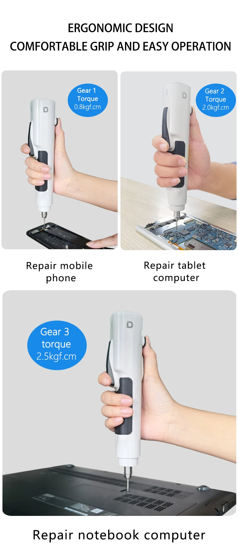 Xiaodong P1 Wireless Rechargeable Brushless Disassembly Electric Precision Screwdriver Kit for Huawei Phone Laptop Maintenance