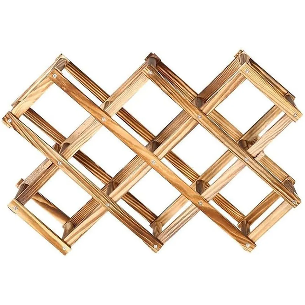 Modern Freestanding Wine Rack Organizer Countertop Cabinets Iron Rack Foldable Scratch-Resistant Protector for Home Furniture supplier