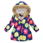 Jacket Children Winter Boys Baby Girls Cute Hooded Kids Winter Coat With Fur Hood Puffer Jacket