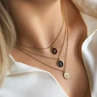 Wholesale New Wholesale 26 Letters Stainless Steel Gold Plated Necklace Dainty Charm Initial Necklace For Women