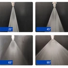Fan Type Water Spraying Nozzle HU Industrial Water Spray Vee Jet Flat Fan Nozzle