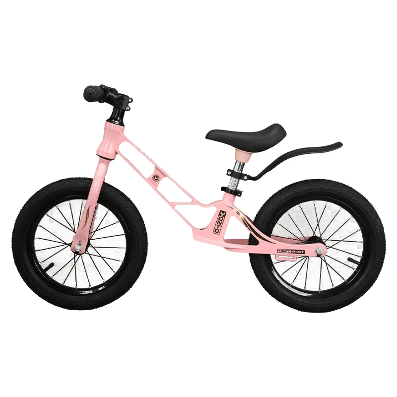 Pink 14 inch aluminum alloy frameset balance bike children alloy kids balance bike bicycle for girls