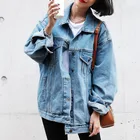Women Jacket 2021 Women Newest Style Lady Spring Summer Jean Jacket Loose Denim Coat