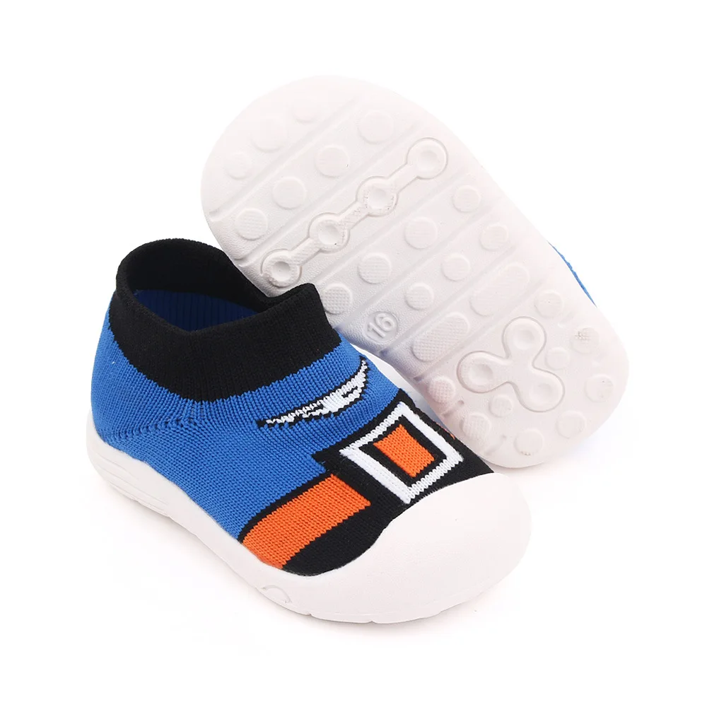 Boys and Girls Soft-Sole Flying Knitting Shoes Non-Slip Breathable for Leisure Sports for Walking in Autumn manufacture