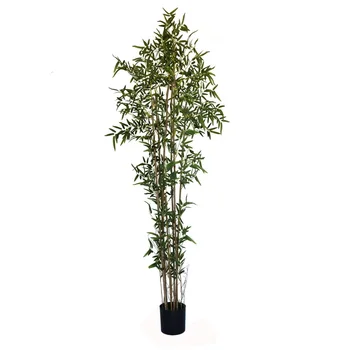 High quality green plant faux bamboo tree bonsai 200cm indoor decoration artificial plant trees