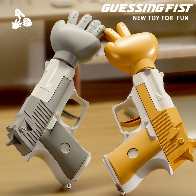 Custom Logo Fist Gun Novelty Toy Club Game Drink Prop Pistol Family Birthday Interactive Guessing Fist Gun Toys for Party