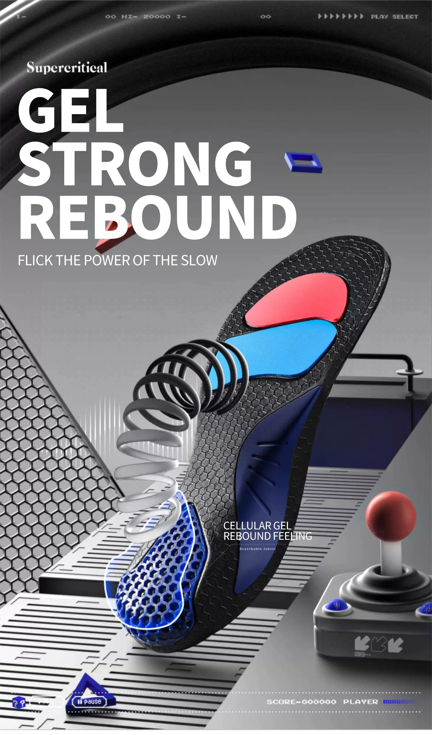 Ultra-Light EVA Sports Insoles with TPU Arch Support Ultra-Light EVA Sports Insoles with TPU Arch Support