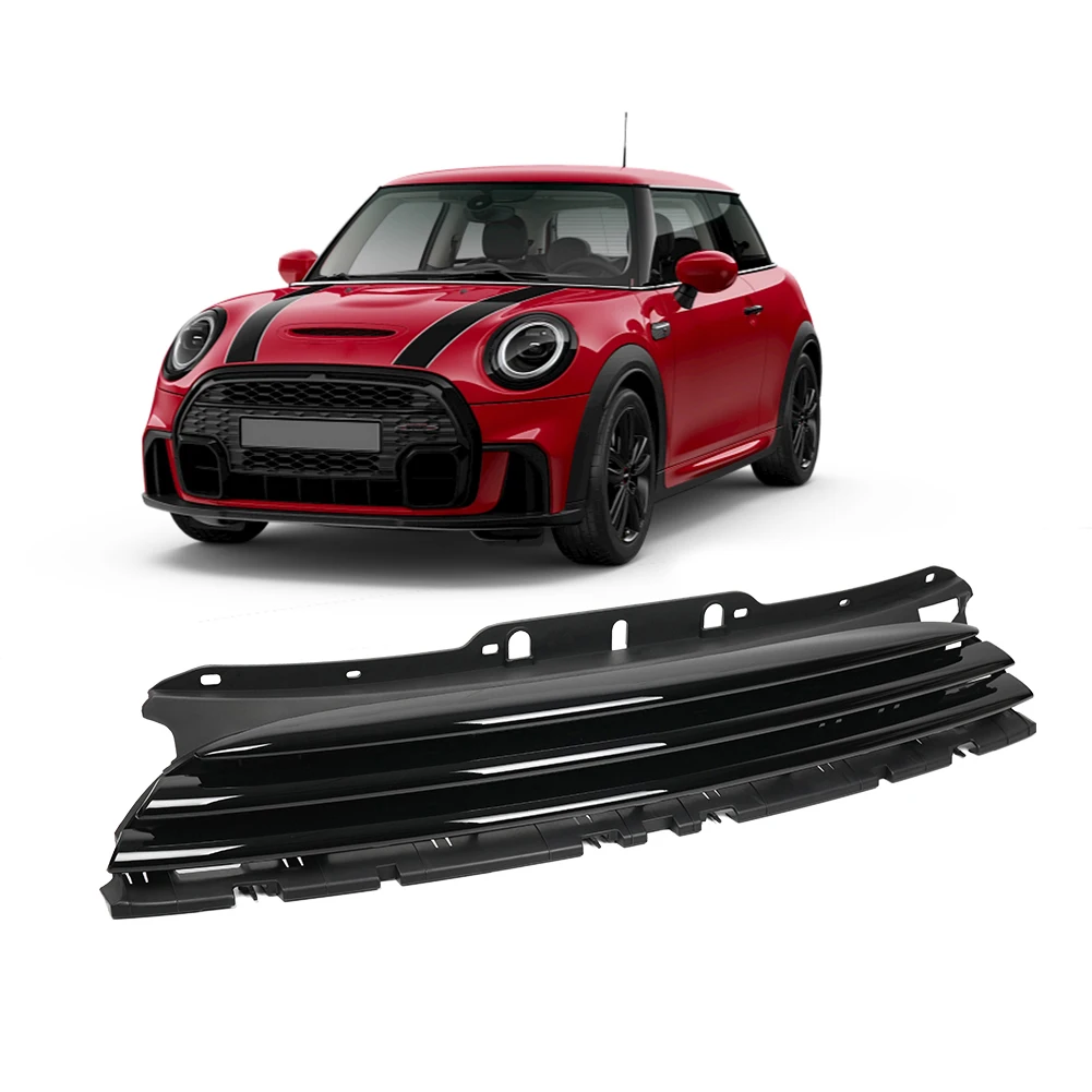product car bumper upper grille for bmw mini cooper r56 grill accessories 2007 2013 glossy black chrome silver front grille-5